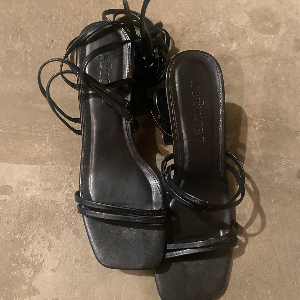 Black Strappy Sandals